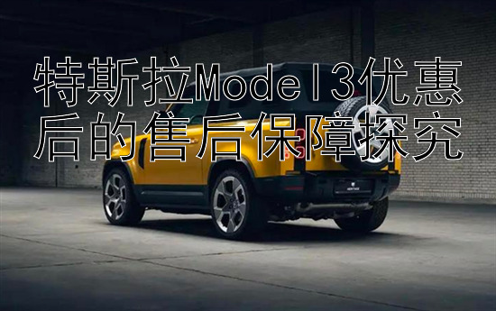 特斯拉Model3优惠后的售后保障探究