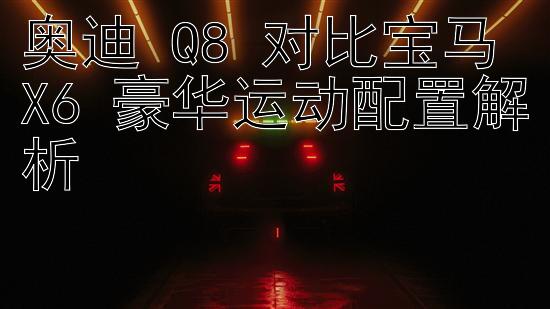 奥迪 Q8 对比宝马 X6 豪华运动配置解析