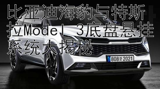 比亚迪海豹与特斯拉Model 3底盘悬挂系统大揭秘