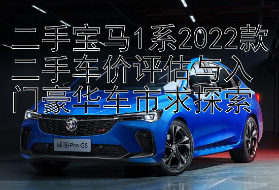 二手宝马1系2022款二手车价评估与入门豪华车市求探索