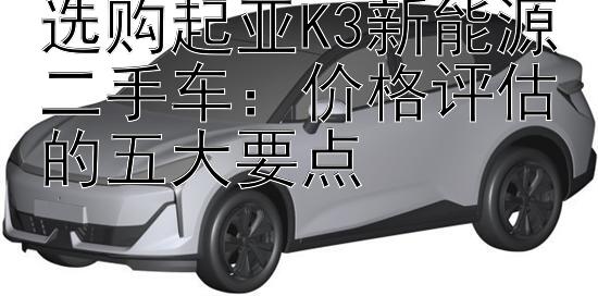 选购起亚K3新能源二手车：价格评估的五大要点